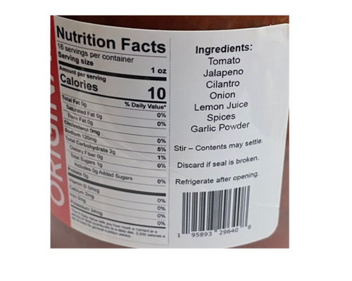 Macho Nacho 16 oz Original Salsa